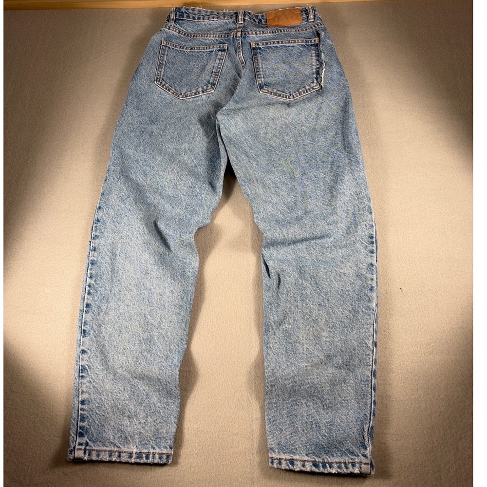 Zara Join Life High Waisted Mom Jeans Light Wash Blue Distressed Size 6 0263
